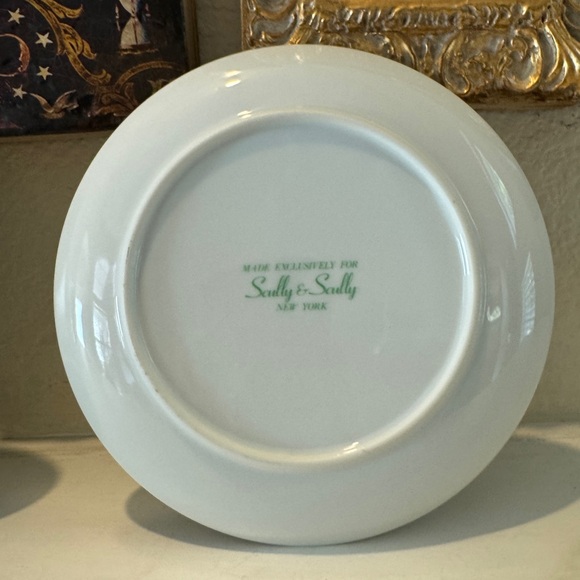 Scully & Scully Whimsical Nonsense Botanical Salad Or‎ Dessert Plates Three - Picture 9 of 10